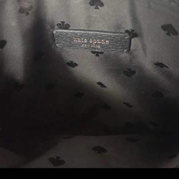 Kate Spade Black Leather Crossbody Bag EUC - Picture 5 of 7